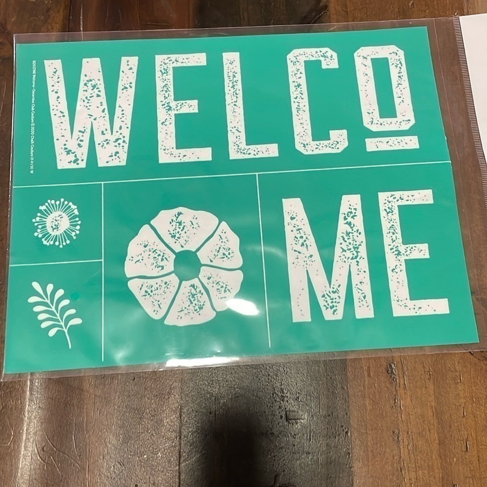 New welcome chalk couture transfer